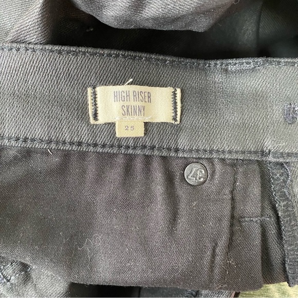 Madewell coated black jeans size 25 - Picture 4 of 9